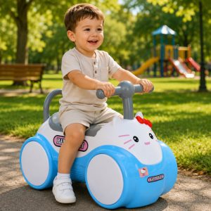 ماشین بازی آبی happy baby
